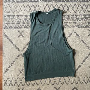 Lululemon Army Green Muscle Tank